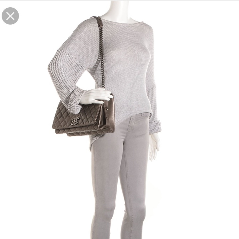 Chanel City Rock Goatskin Metallic flap bag. - Picture 3 of 8